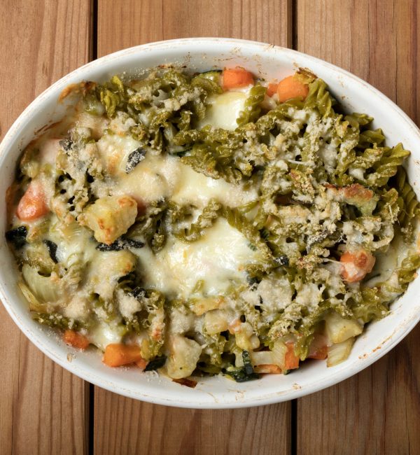 Gluten,Free,Casserole,(pasta,Al,Forno),With,Vegetables,And,Cheese